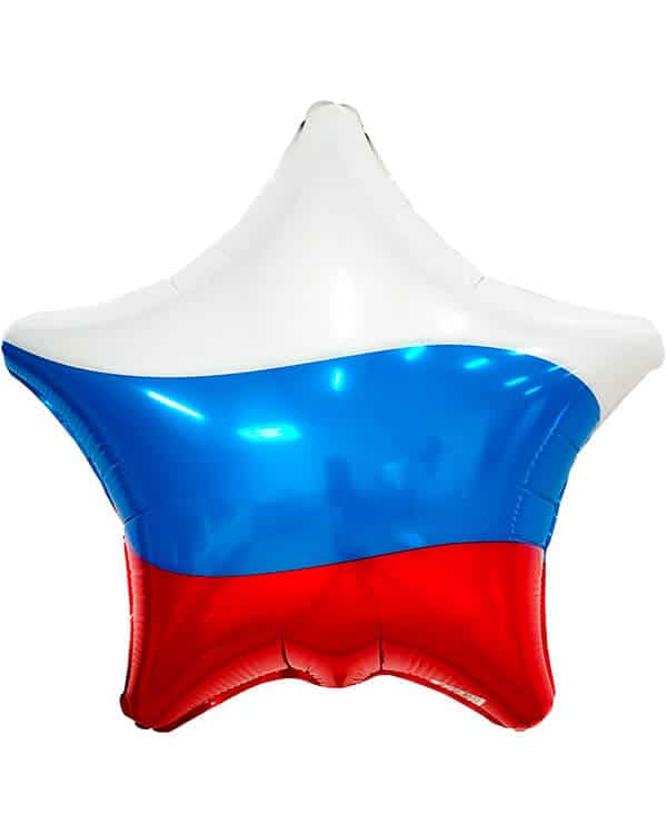 222612_750278_Шар_(19_48_см)_Звезда_Триколор_1_шт