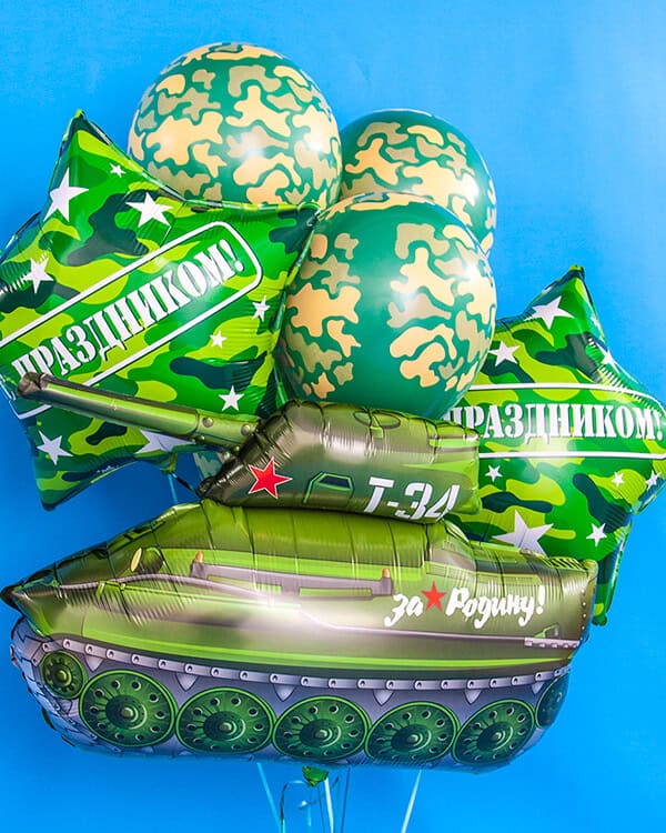 383712_Шар_(12_30_см)_Камуфляж_Темно-зеленый_(032)_пастель_5_ст_25_шт_1